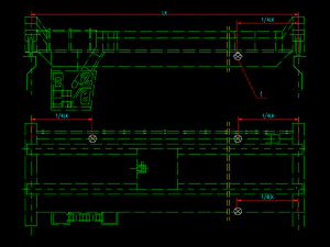50 ton bridge crane mechanical and electrical diagram 3D Model
