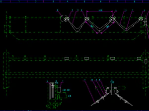 50 ton bridge crane mechanical and electrical diagram 3D Model