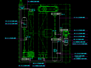 50 ton bridge crane mechanical and electrical diagram 3D Model