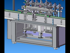8-head filling machine 8-station automatic filling machine 8-head piston liquid filling machine Modelo 3D