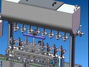 8-head filling machine 8-station automatic filling machine 8-head piston liquid filling machine Modelo 3D
