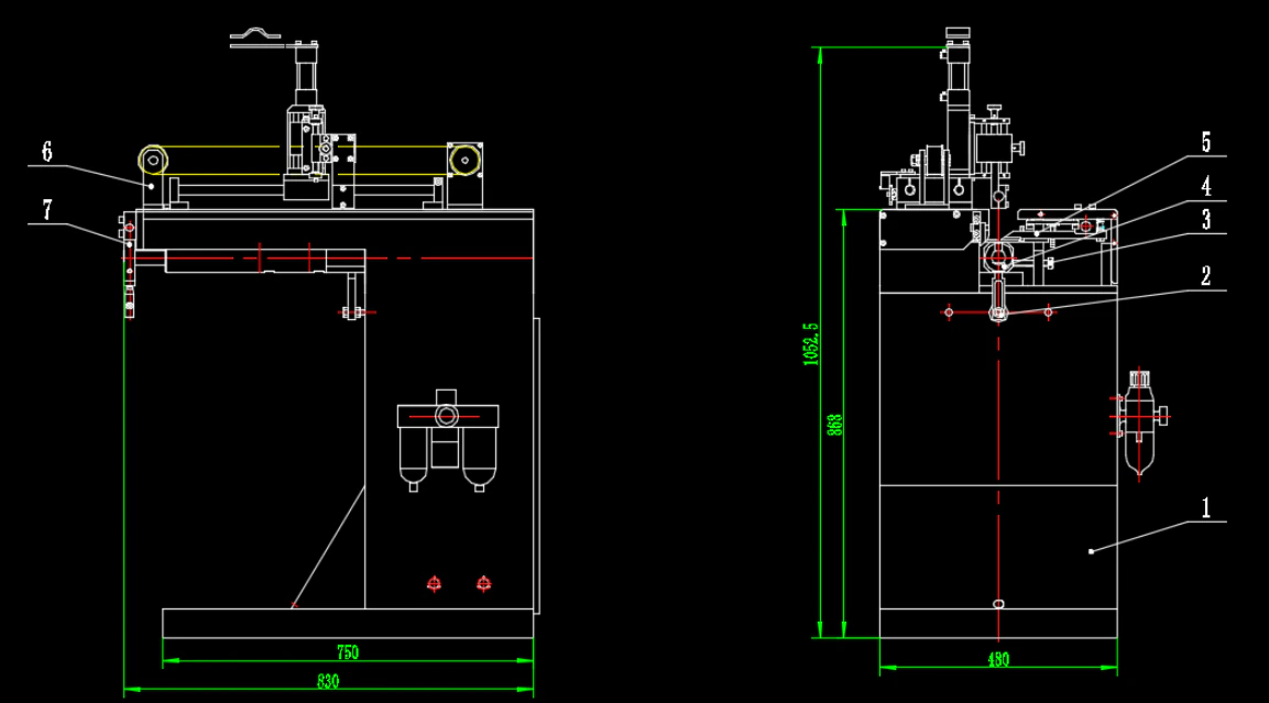 300 straight seam welder full set of CAD drawings 3D Model .c4d .max .obj .3ds .fbx .stl .blend 