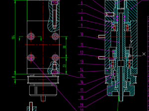 720 EDM high-speed punching machine CAD drawing technical data Modèle 3D
