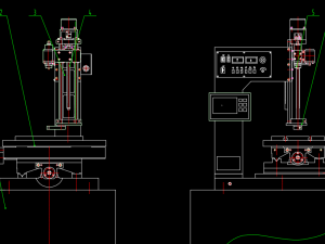 720 EDM high-speed punching machine CAD drawing technical data Modèle 3D