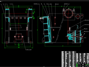 750x1060 조 크러셔 세트 도면 105 CAD 도면 3D 모델