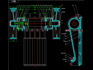 750x1060 jaw crusher set drawing 105 CAD drawings 3D Model