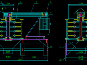 1750 compound crusher CAD drawing 3D Model