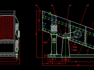 24006000 double-layer vibrating screen full set of CAD drawing 3D Model