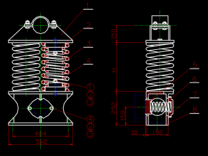 24006000 double-layer vibrating screen full set of CAD drawing 3D Модель