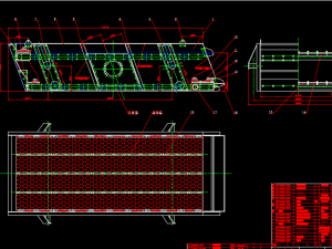 24006000 double-layer vibrating screen full set of CAD drawing 3D Модель