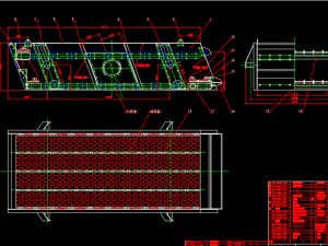 24006000 double-layer vibrating screen full set of CAD drawing 3D Model