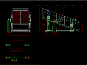 24006000 double-layer vibrating screen full set of CAD drawing 3D Модель