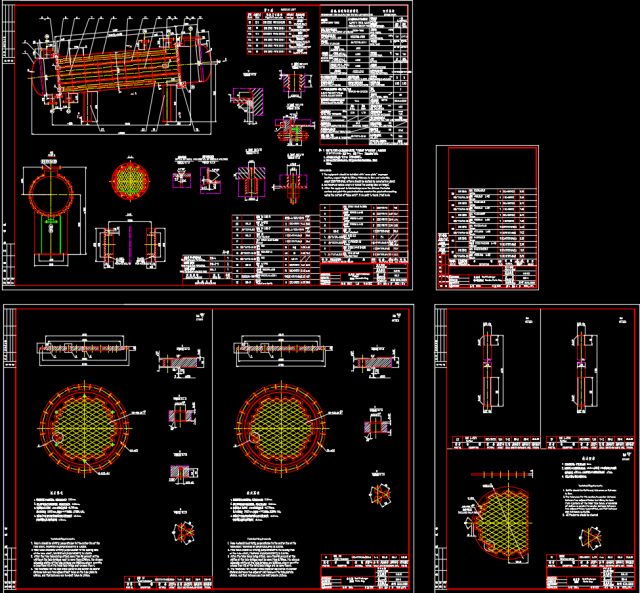 33m3 tubular heat exchanger diagram Modelo 3D .c4d .max .obj .3ds .fbx .stl .blend 