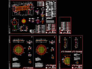 33m3 tubular heat exchanger diagram 3D Model