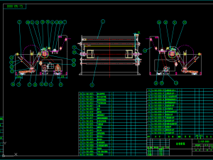 1600 Meltblown cloth production line set drawing CAD Model 3D