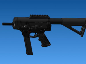 Fgc9 submachine shooting 3D Model