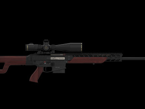 WZ2022 308 a3 sniper hunter bez lunety luneta 2xa Modèle 3D