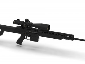 WZ2022 308 a3 sniper hunter bez lunety luneta 2xa Modèle 3D