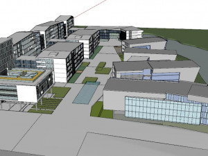 Planning and Design of Modern Childrens clothing Industrial Park Modelo 3D