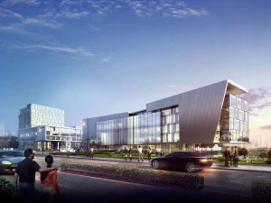 Planning and Design of Modern Childrens clothing Industrial Park 3D Model