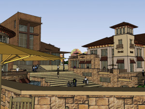 SU Model Design of European Commercial Street 3D 모델