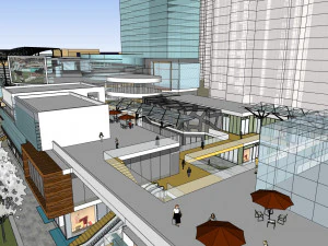 SU Model for Planning and Design of Modern Commercial Street 3D Model