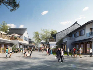 SU Model for the Design of Modern Chinese Culture and Travel Leisure Commercial Street 3D Model