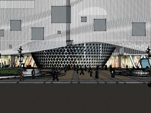 SU Model of Commercial Plaza Design 3Dモデル