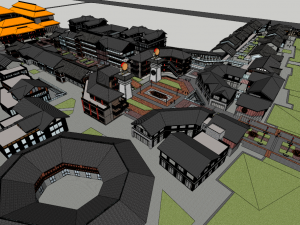 Ancient City Commerce 3D Model