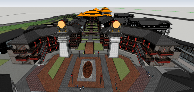 Ancient City Commerce Modèle 3D in Bâtiments 3DExport