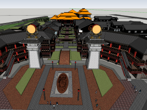 Ancient City Commerce 3D Model