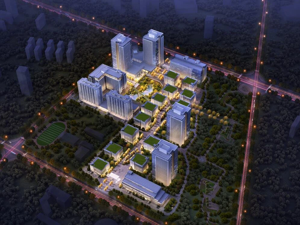 SU Model for the Design of Green Ecological Manufacturing Industrial Park 3D Model .c4d .max .obj .3ds .fbx .stl .blend 
