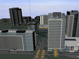SU Model for the Design of Green Ecological Manufacturing Industrial Park 3D Model