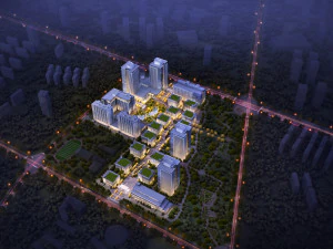 SU Model for the Design of Green Ecological Manufacturing Industrial Park 3D Model