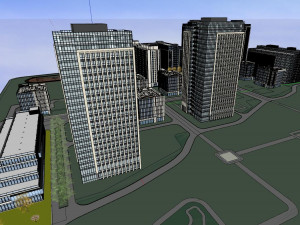 SU Model for the Design of Green Ecological Manufacturing Industrial Park 3D Model