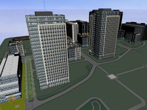 SU Model for the Design of Green Ecological Manufacturing Industrial Park 3D Model