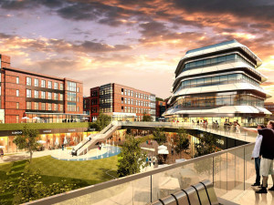 SU Model of Architectural Design in Enterprise headquarters Industrial Park 3D Model