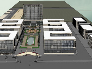 SU Model of Sino-French Industrial Park 3D 모델