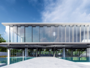 Fashion light luxury demonstration area landscape SU model Jiangnan International City 3D Model