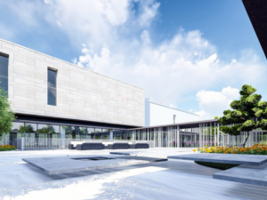 Fashion light luxury demonstration area landscape SU model Jiangnan International City 3D Модель