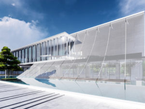 Fashion light luxury demonstration area landscape SU model Jiangnan International City 3D Модель