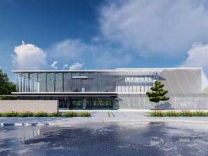 Fashion light luxury demonstration area landscape SU model Jiangnan International City 3D Модель