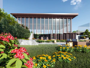 現代中国人コミュニティデモエリアのデザインモデル 3Dモデル