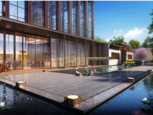 Design model of modern Chinese community demonstration area 3D Model