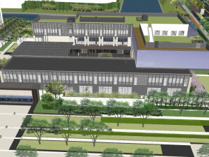 Modern fine demonstration area model 3D मॉडल