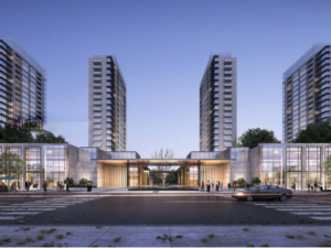 Modern style high-rise commercial demonstration area SU model 3D 모델