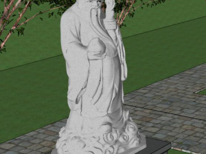 SU Model of Celebrity sculpture sketch 3D Model
