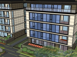Su Model of Landscape in Modern Chinese Housing area 3D-Modell