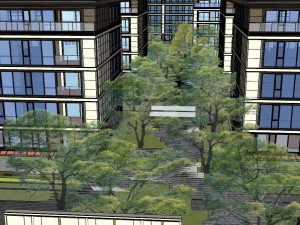 Su Model of Landscape in Modern Chinese Housing area 3D-Modell