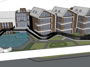 Su model of modern kindergarten architecture 3D Model